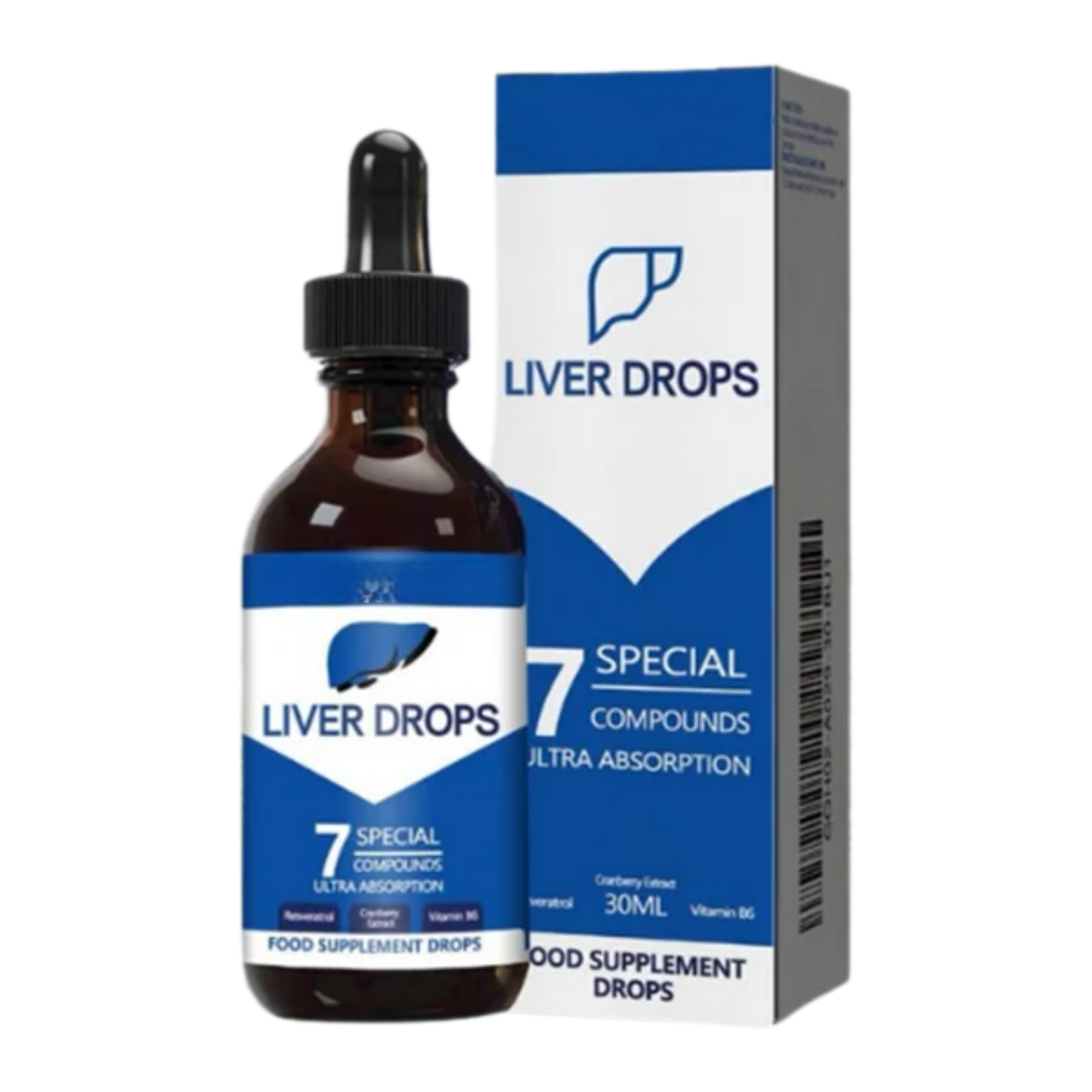 Nervena™ LiverDrops Naturligt Urteleverkosttilskud | Detox & Genopret din lever på kun 7 dage!